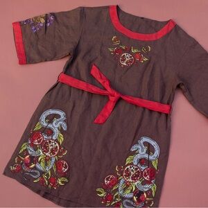 Morningwitch Scarlet Garden Tunic